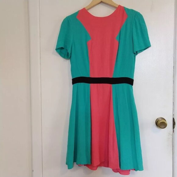 Prabal Gurung Target Color Block Colorblock Dress Mod Retro Style Size 8 - Picture 2 of 7